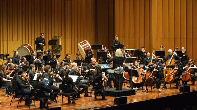 Image: ANU Orchestra 2025. Photo by Yun Hu/ ANU