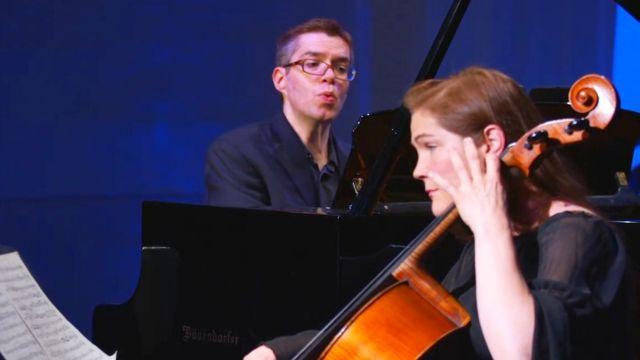 Photo: Rachel Johnston (cello) and Edward Neeman (piano).