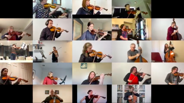 Side by Side virtual orchestra