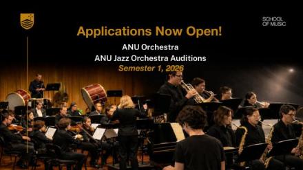 ANU Orchestra & ANU Jazz Orchestra 2025. Image: Yun Hu/ ANU